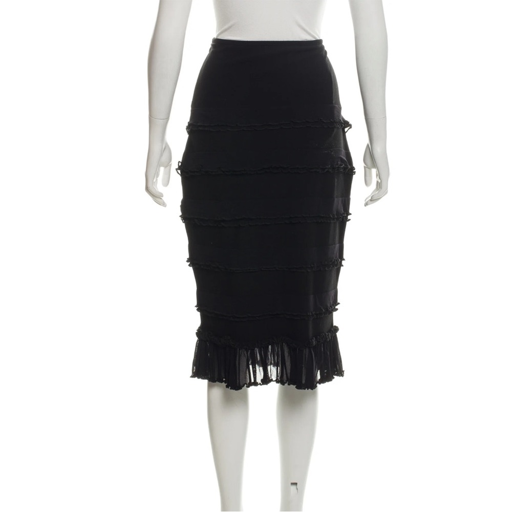 FUZZI Mid-length Ruffle Skirt - LARGE - Picture 2 of 3